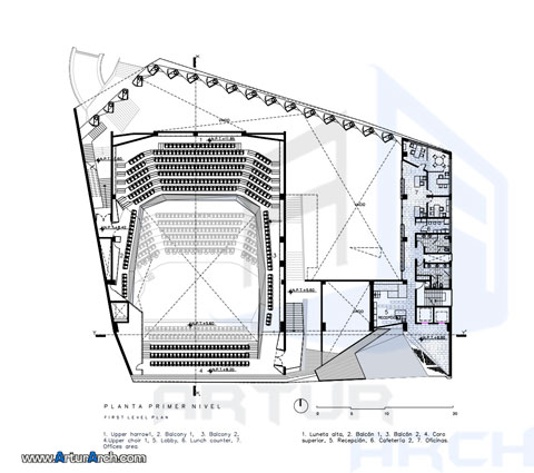 پلان مرکز فرهنگی www.arturarch.com